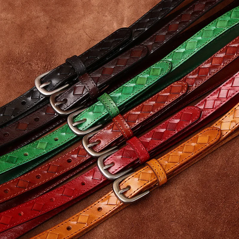 

1,8 см из натуральной яловой кожи для женщин, джинсовые ремни с пряжкой, женский пояс y2k, аксессуары, ремень Cinturones De Mujer