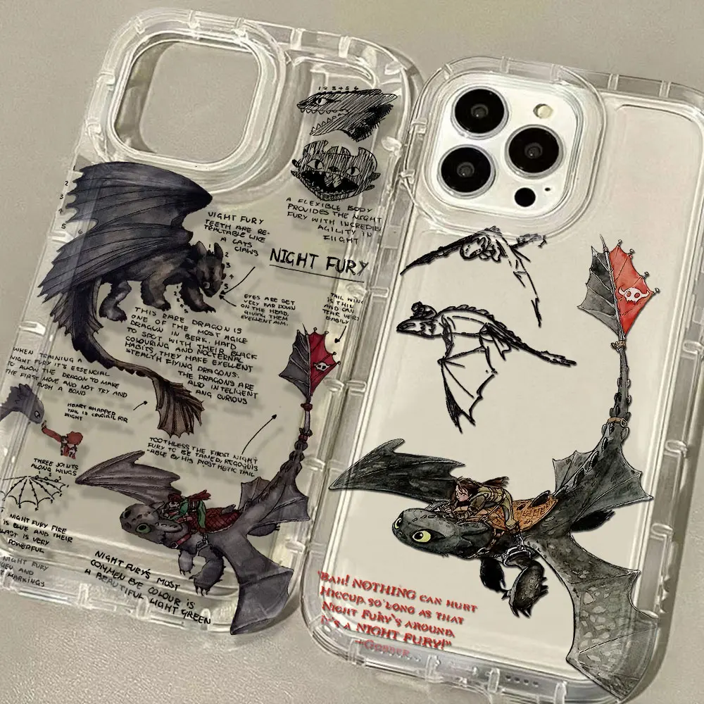 Adorável casal desdentado fúria dragão nova capa de telefone para xiaomi mi 11 lite poco f4 x4 m4 gt nfc pro 4g 5g airbag anti queda capa