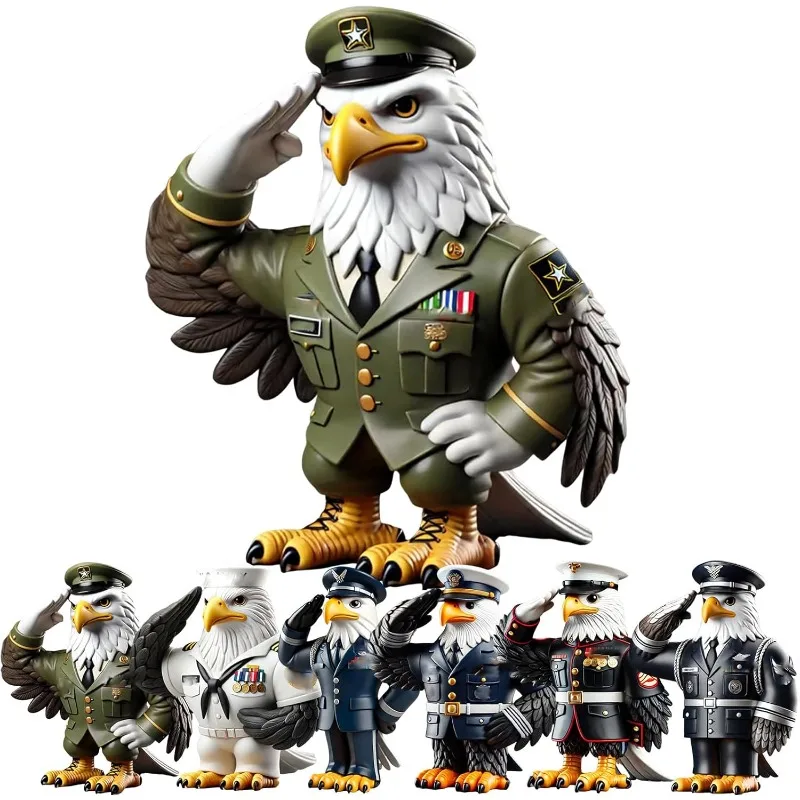 Sculpture d'hommage à l'aigle – Figurine de table de remerciement pour le jour commémoratif et la fête des anciens combattants, décoration patriotique pour le bureau et la maison