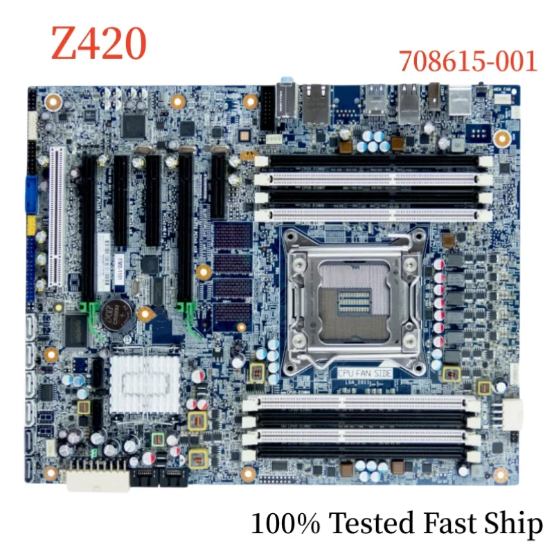 708615-001 For HP Z420 Motherboard 618263-003 708615-601 Support 2011-V2 CPU Mainboard 100% Tested Fast Ship