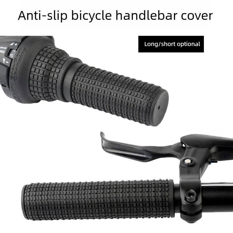 

1Pair Bicycle Grips Non-slip Rubber Grips Mountain Handlebars Gloves Long and Short Cycling Equipment Bicycle Turn Handle Grips