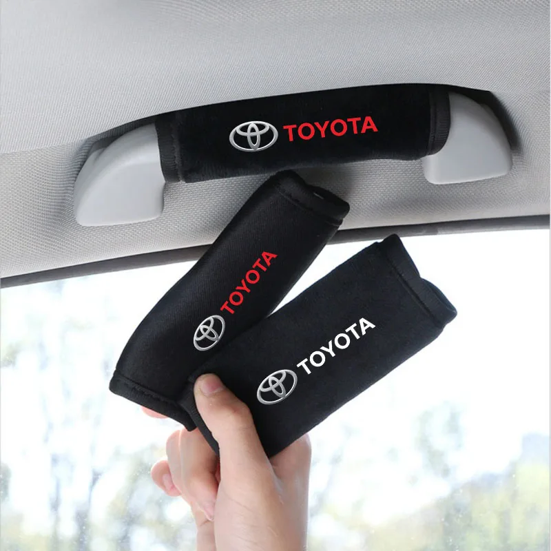 

2pcs Car Roof Armrest Pull Cover Handle Gloves Protection for Toyota Rav4 CHR Yaris Prius Avensis Corolla Camry Highlander GR 86
