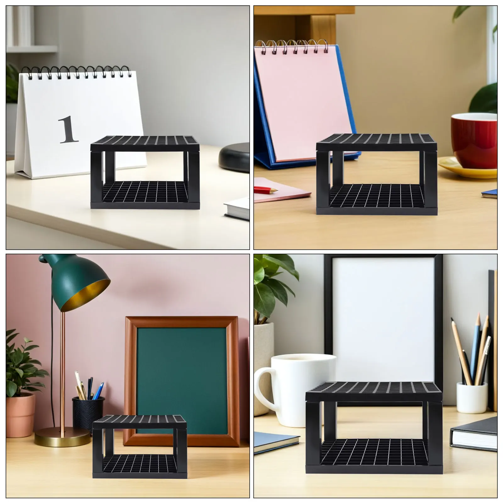 

4pcs Paint Brush Organizer: 96 Holes Square Plastic Pen Holder Stand For Desk Stationery Storage Box Office Art Supplies Tool