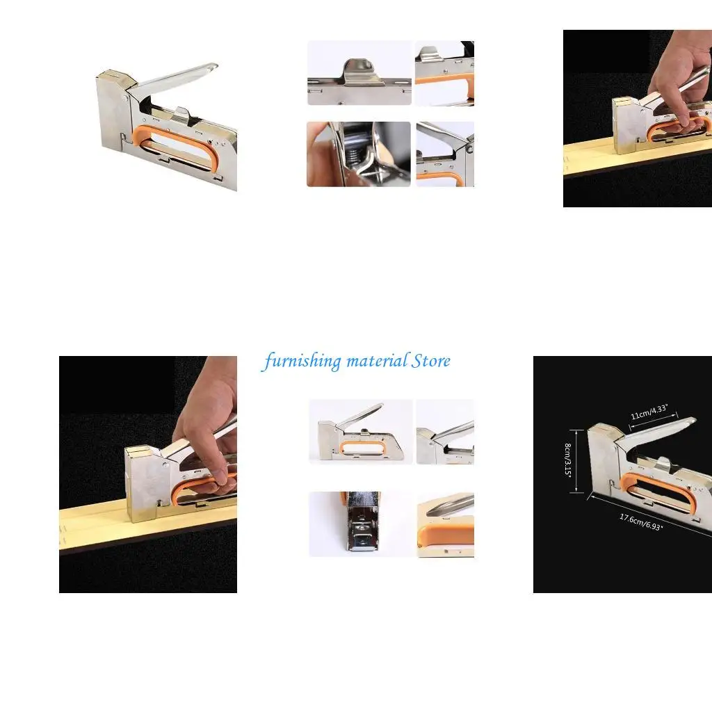 Y5GD ホッチキスネイルガンヘビーデューティツール DIY ホームデコレーション家具建設用木材ステンレス鋼金属ハンドツール