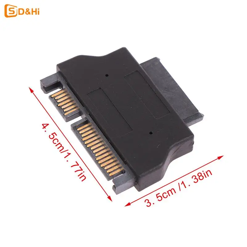 محول Slimline لـ SATA ، 7 + 15 المسلسل ، 22Pin ، ذكر إلى سليم SATA 7 + 6 ، 13Pin أنثى ، اكسسوارات إلكترونية ، 1 قطعة