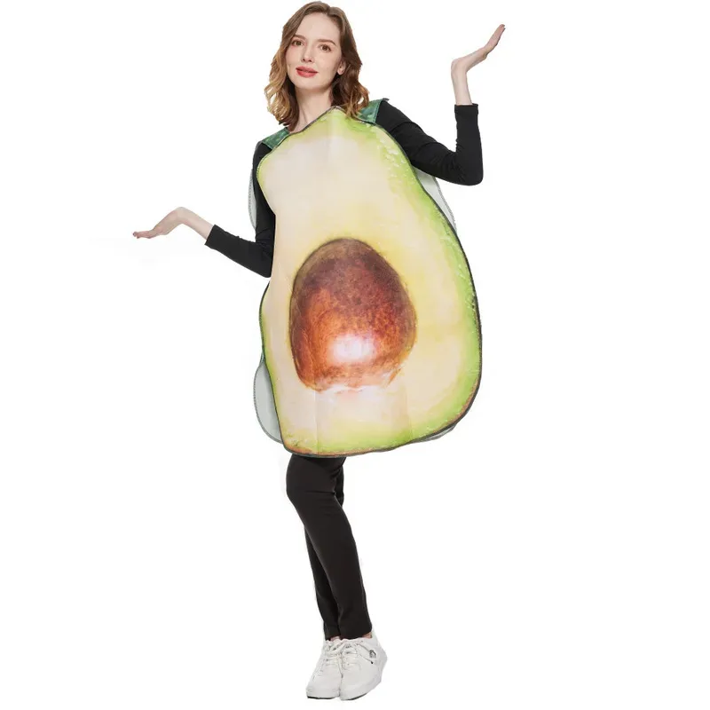 CyEraspooky Halloween Funny Adult Fruit Vegetable Costume Banana Orange Cosplay Outfit Carnival Couple Party Purim Fancy Dress view 5