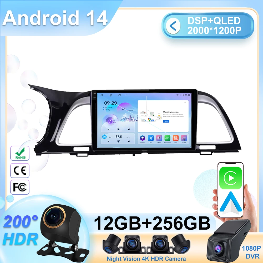 

Car DVD For Kia K4 2014 -2017 Auto GPS Android Radio StereoNavigation Touch Screen NO 2Din QLED Screen 4G Multimedia Player