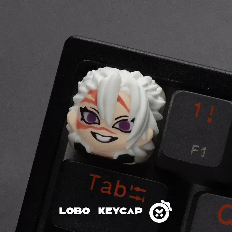 Demon Slayer 3d Resin Anime Keycap Kawaii Cartoon Cross Axis Esc Mechanical Keyboard Personalized Keycap Anime Fan Gift view 2