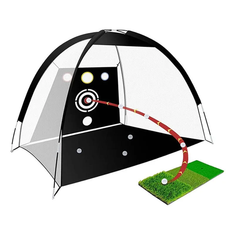 Professional Golf Training Net High Efficiency Chipping Hitting Aid Golf Training Aids For Backyard Daily Golf Swing Practice