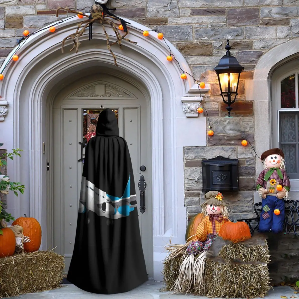 3d самолет для путешествий, длинный плащ с капюшоном, средневековый костюм ведьмы, накидка для косплея, пальто на Хэллоуин для взрослых, унисекс