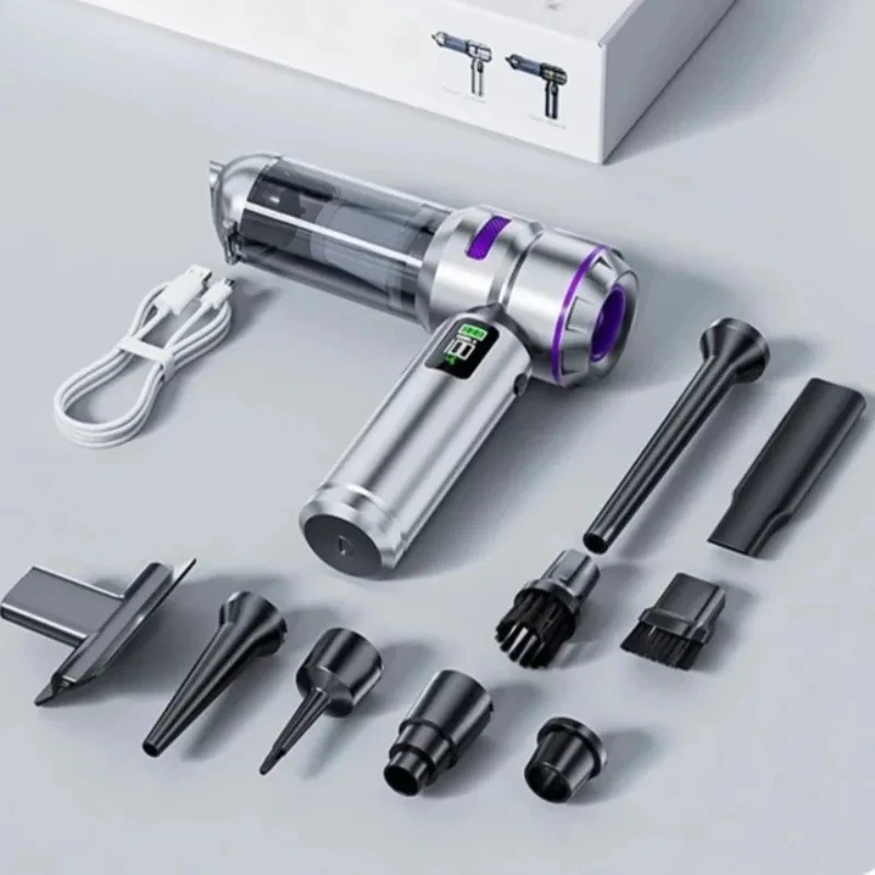 Мощный портативный беспроводной пылесос с бесщеточным двигателем, функцией выдува и надувания, для уборки и удаления пыли