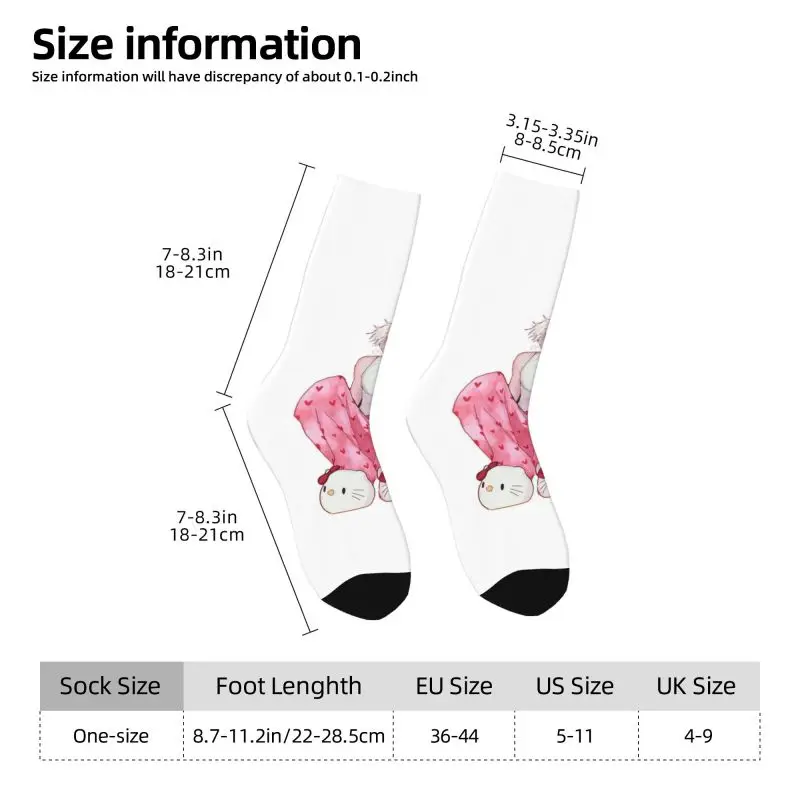 مخصص لطيف S-Satorues G-Gojoes الجوارب النساء الرجال الدافئة 3D الطباعة الرياضة كرة السلة الجوارب