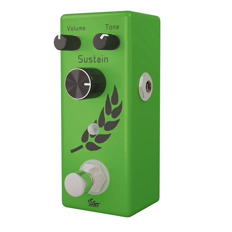 

ISET Fuzz педаль, аналоговая зернистость для электрической гитары, бас, настоящий байпас