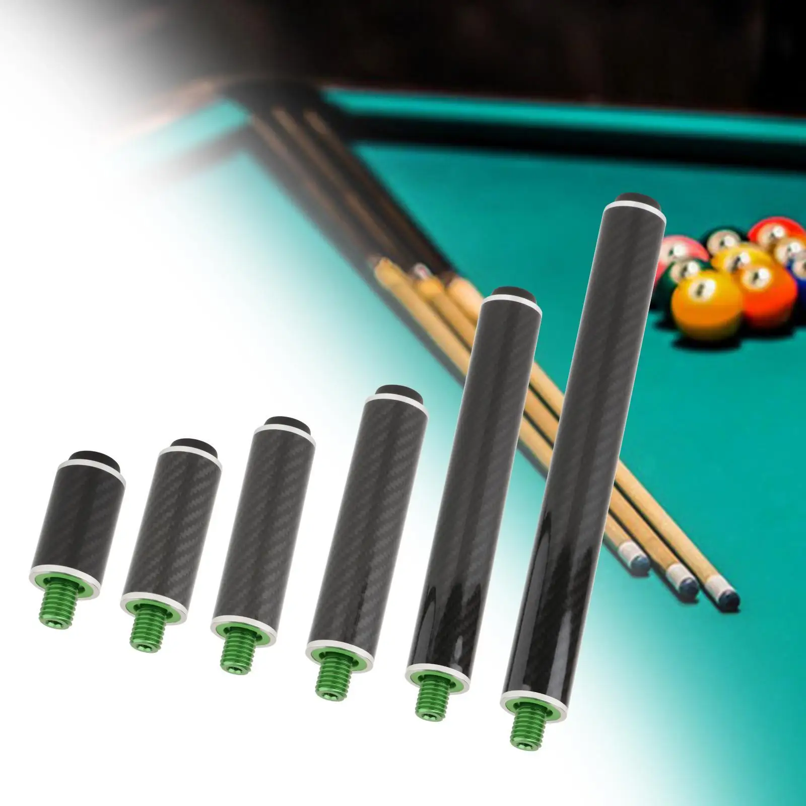 

Billiards Pool Cue Extension Dia 1.3in Attachment Snooker Cue Stick Extender Billiard Connect Shaft for Games Lovers Practice