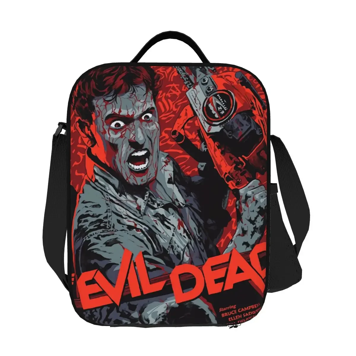 Fiambreras reutilizables de Evil Dead para mujer, bolsa de almuerzo con aislamiento térmico, multifunción, Supernatural, película de terror, escuela