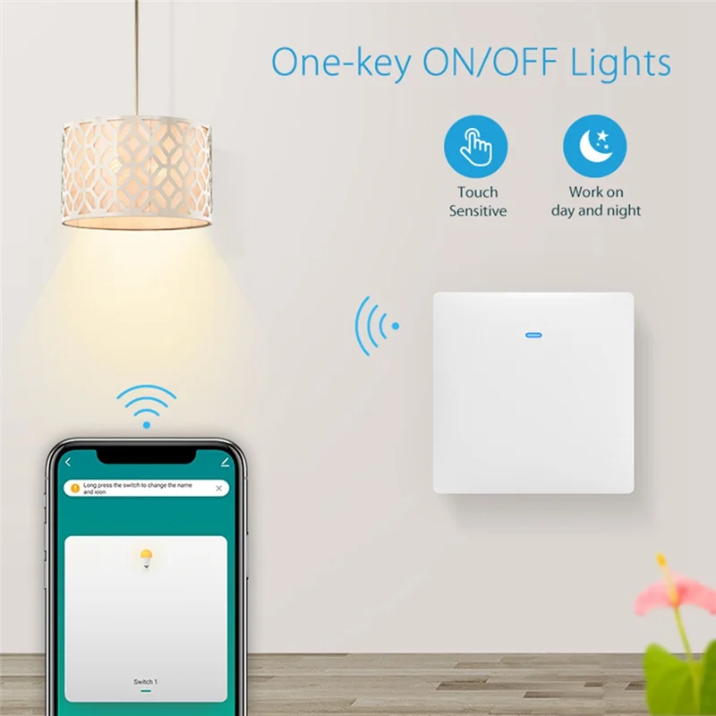 

Exquisite-1Set NEO Tuya Wifi Smart Europe One Way Mechanical Light Control Tuya Wifi EU Light Switch Black