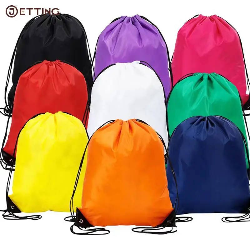 Portable SportBag Thicken Drawstring Belt Riding Backpack Gym Drawstring Shoe Bag Clothe Backpack Waterproof Bolsa Tela Infantil