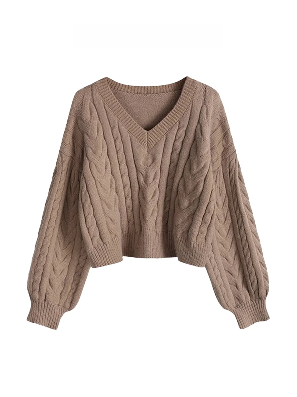 

Свободный женский вязаный свитер V-Ne, осень-зима, новинка Sle ort Sve Long Sve, удобный топ из хлопка и полиэстера