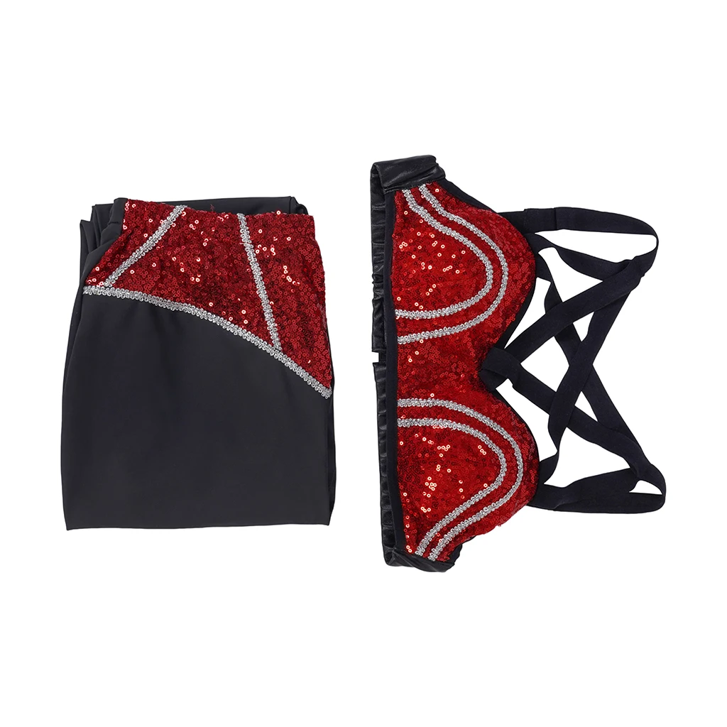 Selena Quintanilla Cosplay Costume Sexy Red Bra Costume Top Pants Singer Selena Halloween Costume Stage Performance Outfit Women