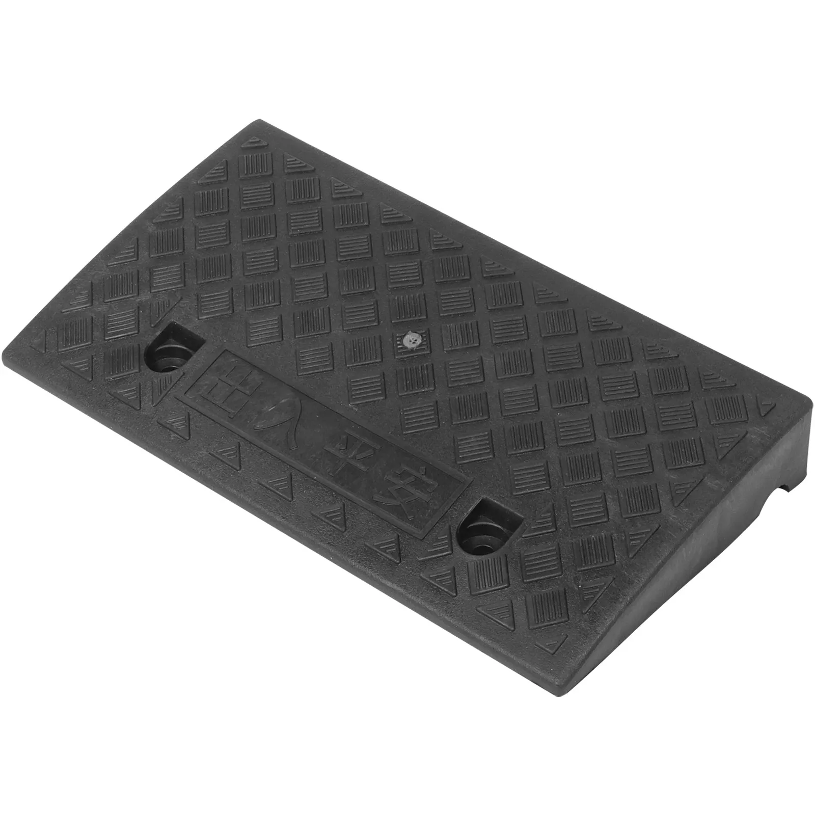 Plastic Rubber Threshold Ramp Mat Portable Lightweight Heavy Duty Slope Pad for Cars Motorcycles Wheelchairs Driveway Curb Ramps