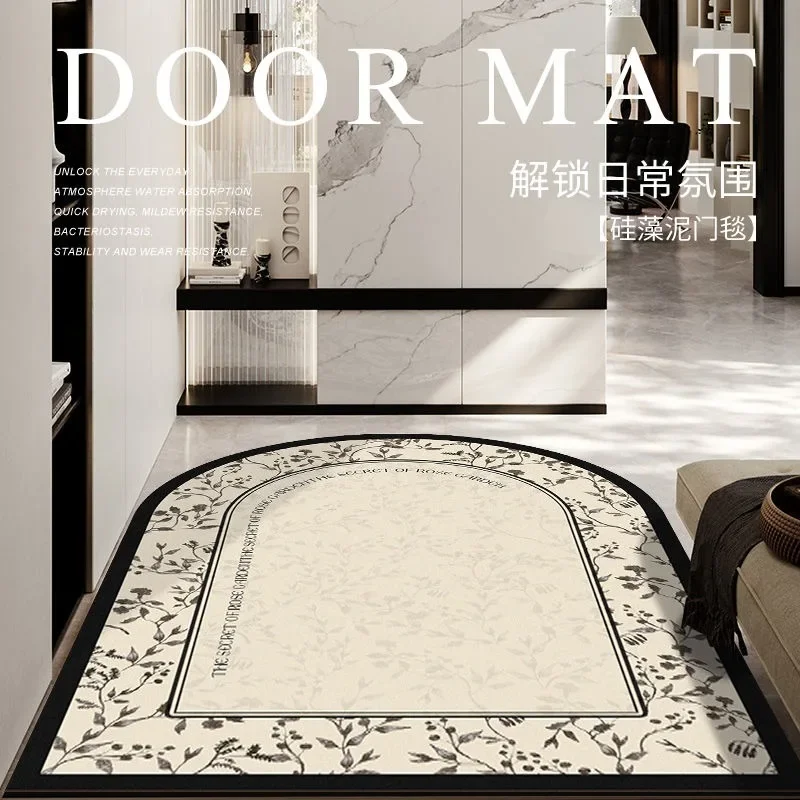 

Nordic bedroom decoration floor mat thickened diatomium mud absorbent wear-resistant porch luxury advanced wash-free carpets