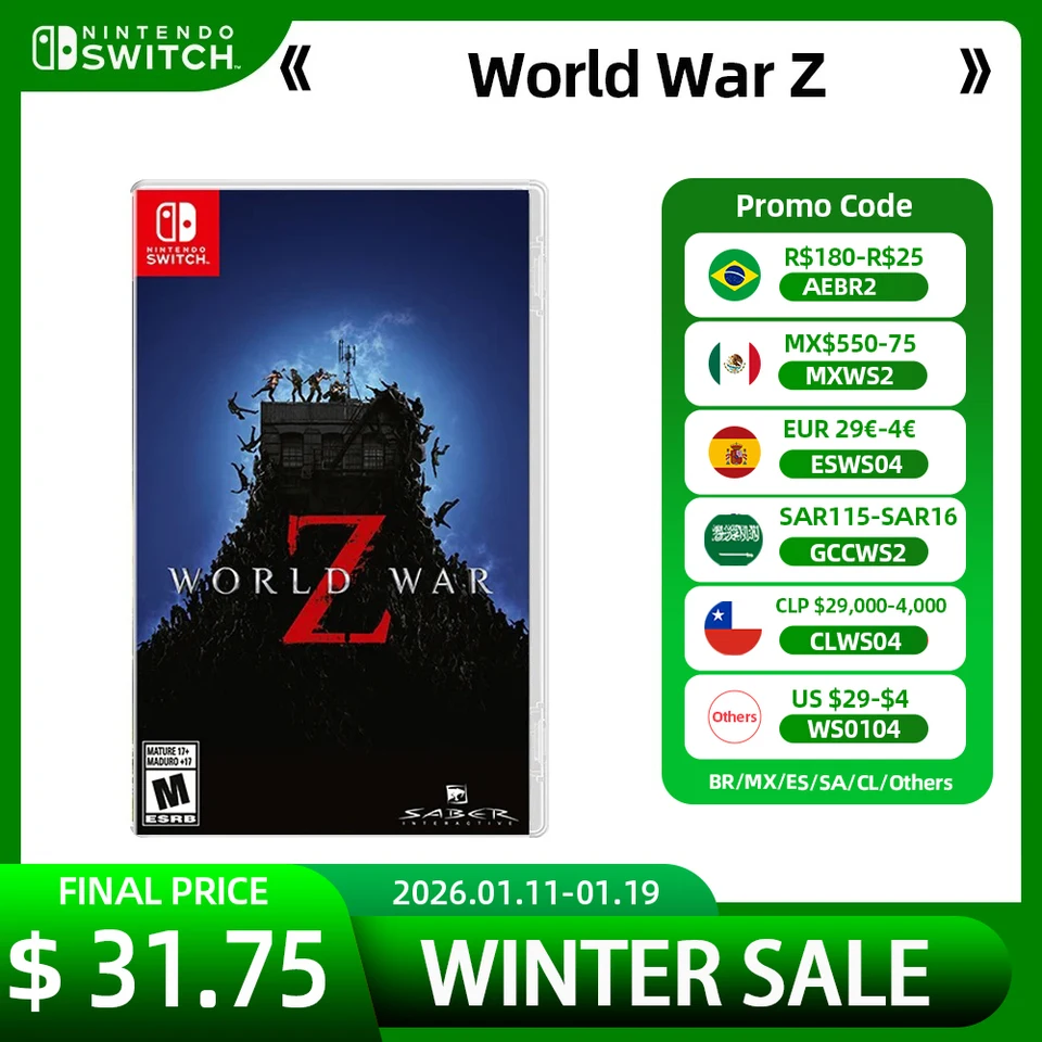 Nintendo Switch Game Deals - World War Z - 100% Original Games