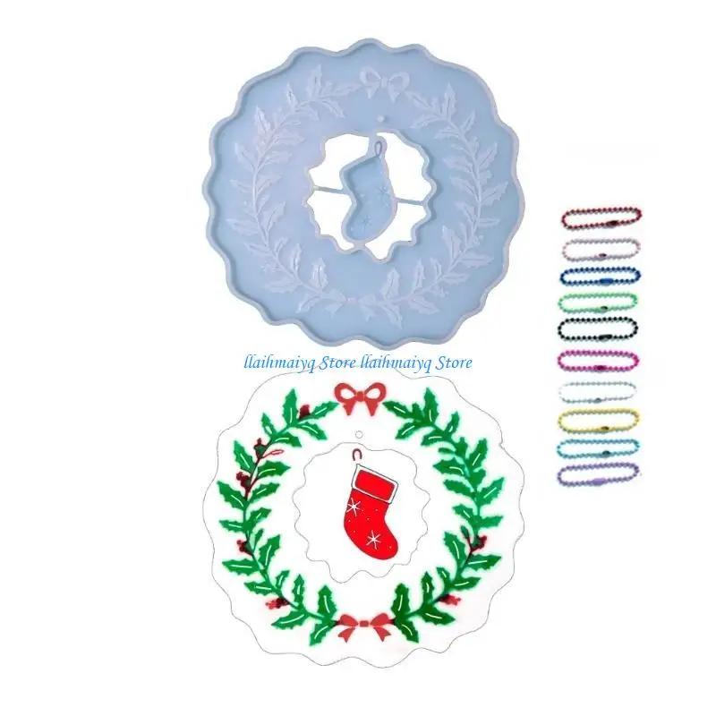 573B عيد الميلاد قوالب راتنج السيليكون مع قوالب صب الراتين