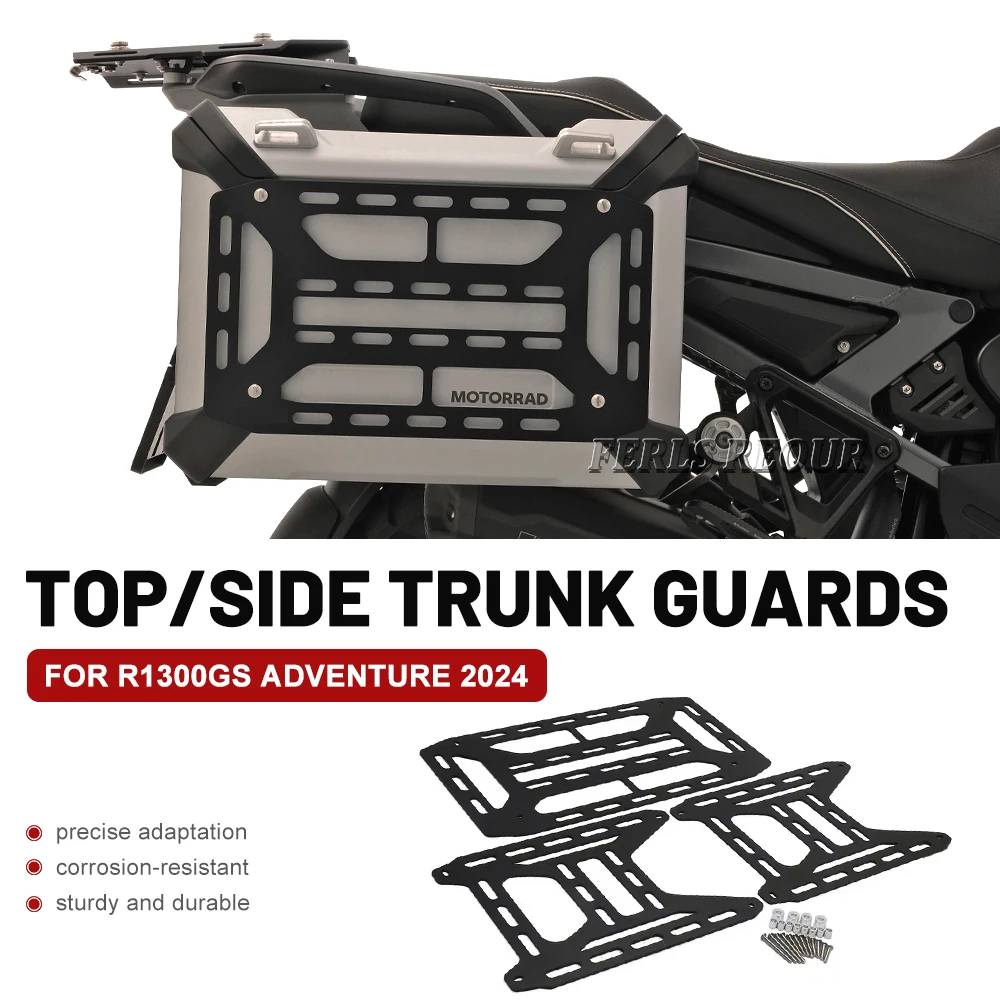 For BMW R1300GS Adventure Aluminum Trunk Tail Box Protective Cover  Side Box Grille Protection Cover