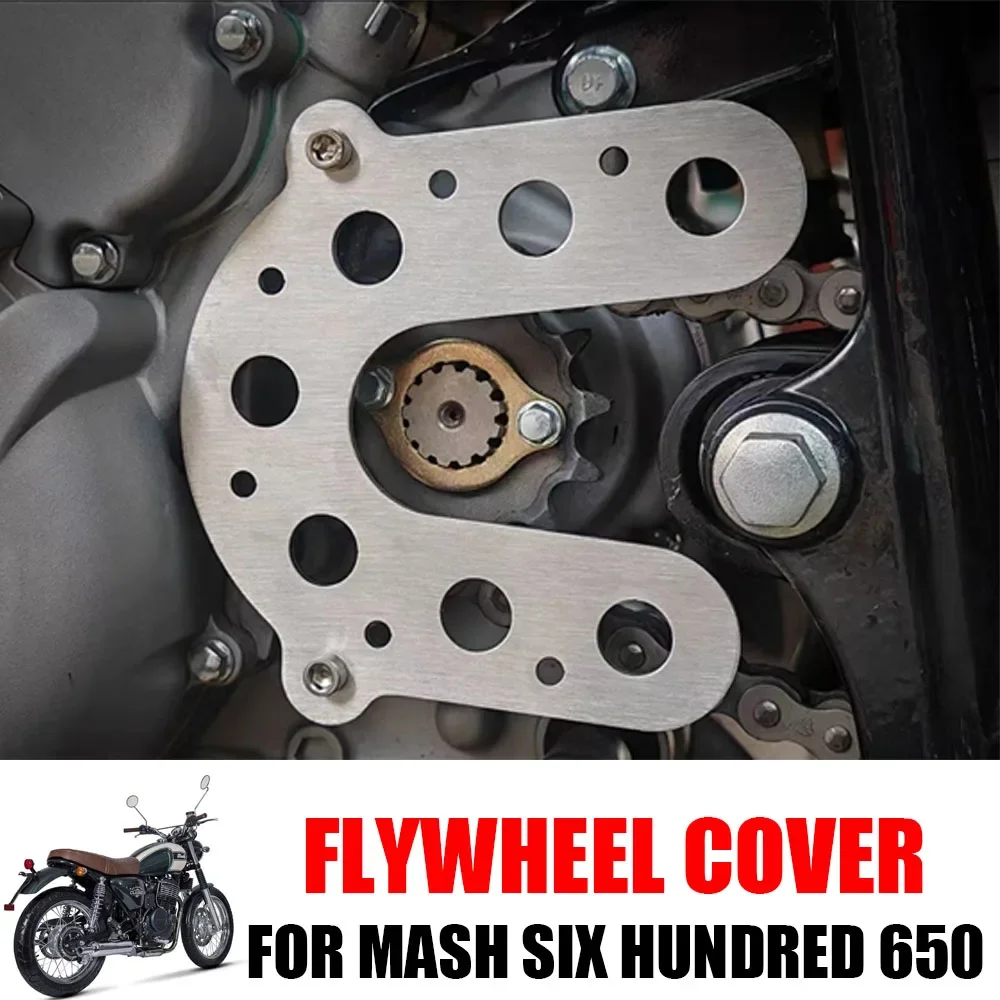 FOR Mash Six Hundred 650 Motorcycle Accessories Net Flywheel Cover Chain Shell Engine Right Decorative Cover Cold Oil Guard