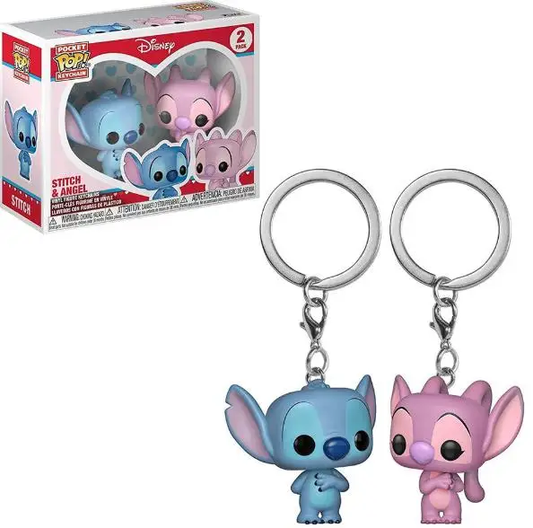 FUNKO pop Summer STITCH Keychain Movie TV Vinyl Figure Key Chain TIKI STITCH Scented Action Figure Pendants Keyring Toys