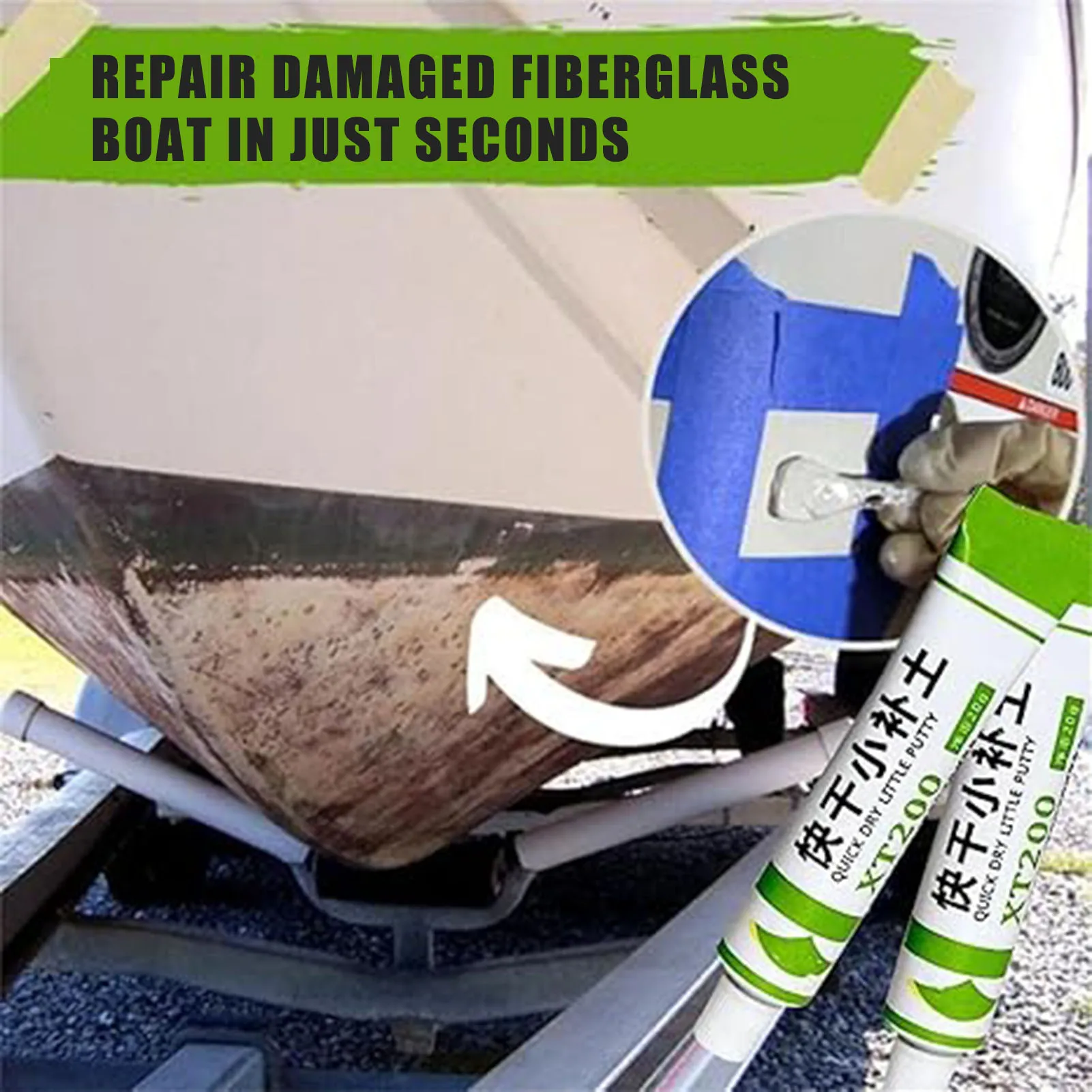 Fiberglass Boat Repair Paste Safe Ingredients Automative Repair Paste for Home Auto Car Maintenance