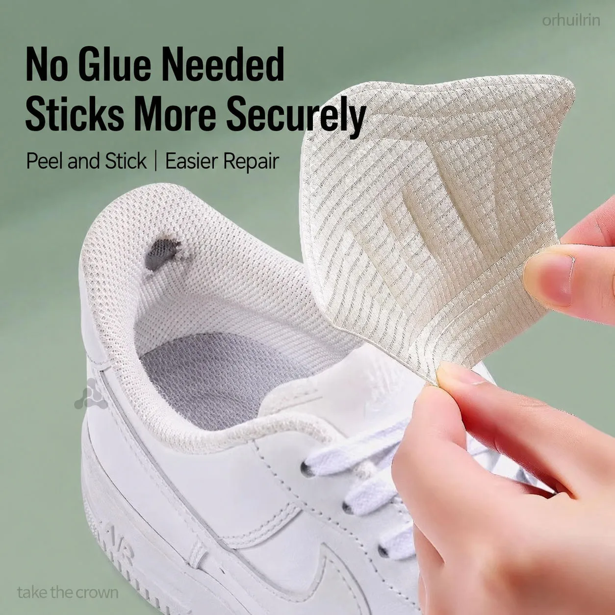 10/5Pairs Insoles For Shoes Patch Heel Pads For Sport Shoes Adjustable Size Feet Pad Insole Heel Protector Back Sticker Shoe Pad