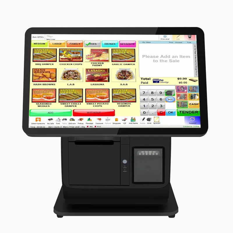 

Pos-машина Сенсорный экран Кассовый счетчик Компьютер Android Pos-терминал «все в одном» Кассовый аппарат