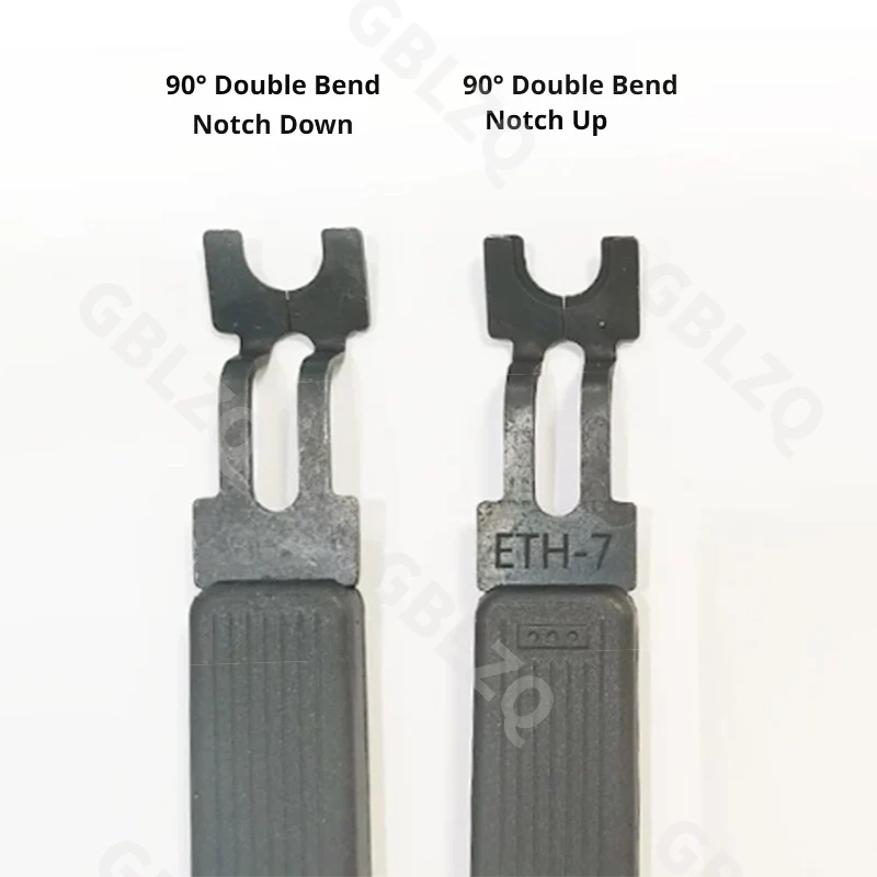 E-Ring 90 Degree Double Bend Notch Up/Down Retaining Ring ETH-1.2-9 for 3-18mm OD Shaft Snap Ring Circlip