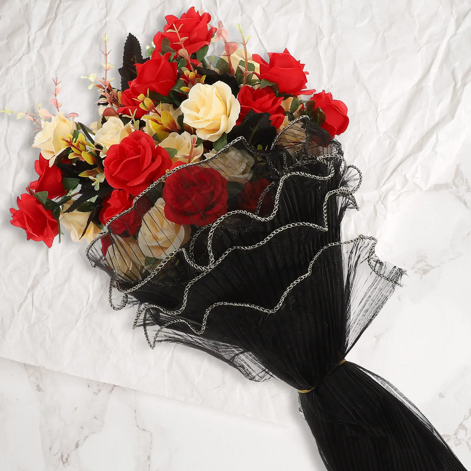 

2 рулона высококачественной волнистой флористической пряжи для букетов, свадеб, подарочных магазинов, легкая, устойчивая к разрывам, удобная в использовании