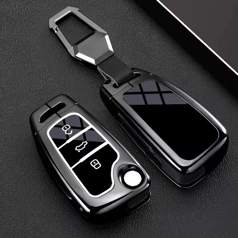 

For Audi Q3 key protection cover 2024 Q2L Audi A3L high-end Q7 car A1 old model A6L folding buckle shell for men and women