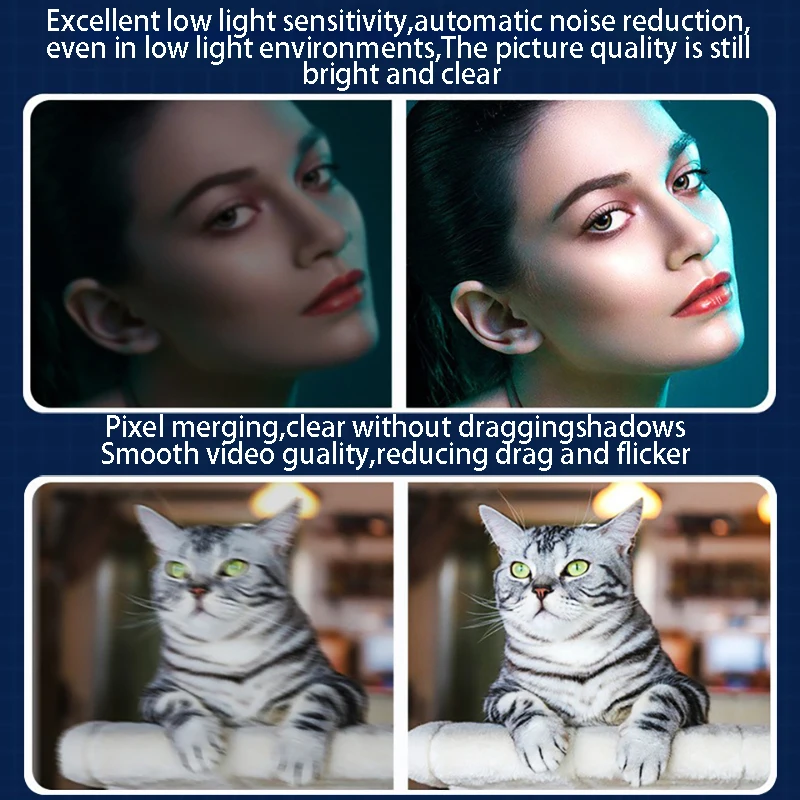 Ultra HD 4K Webcam Fixed Focus Laptop Computer Camera with Microphone USB Plug and Play Camera PC for Streaming / Video Call