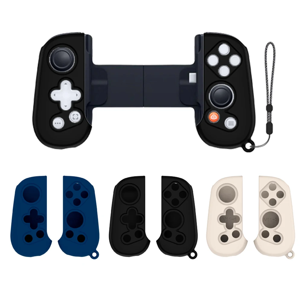 Silicone Grip Case Cover with Lanyard Controller Skin Anti-Slip Hand Grip Cover for Backbone One Mobile Gaming Controller Handle