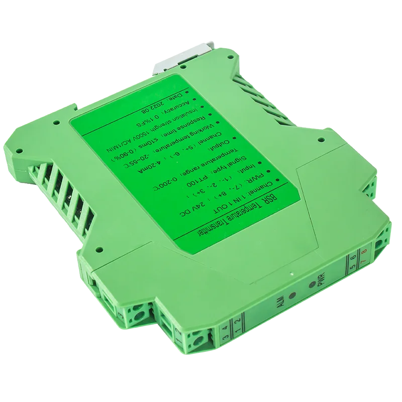 PT100 Temperature Signal Repeater 2 In 2 Out 0-100℃ 0-200℃ 0-500℃ to 4-20mA 0-10V 0-5V RS485 PT100 Temperature Signal Converter