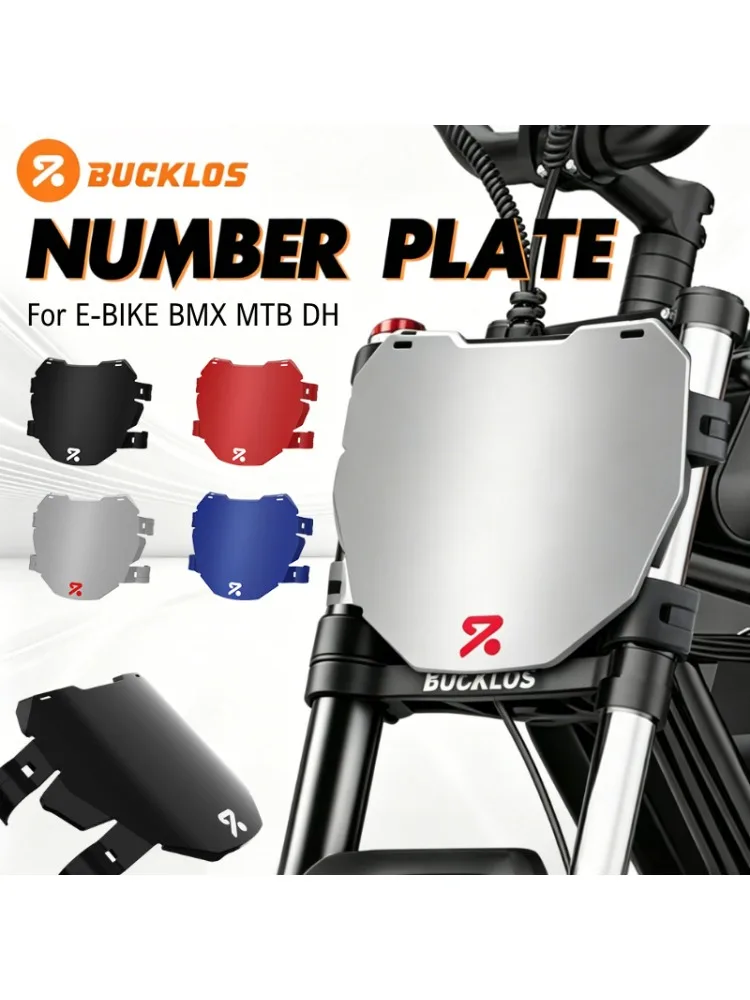 AliExpress BUCKLOS Electric Bike Number Plate Bicycle Front Registration Plate for E-BIKE Motorcycle BMX MTB DH Bike Cycling Accessories