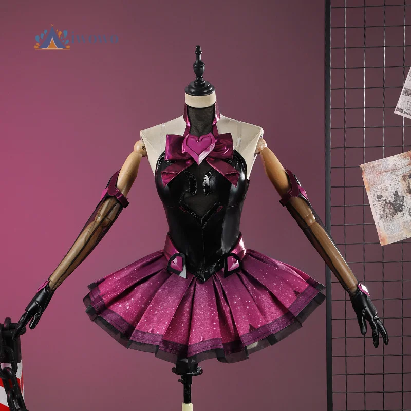 

Ow DVA Cosplay Game Costume Overwatchh 2 Magical Girls Dokiwatch Uniform XS-2XL Halloween Carnival Party Christmas Clothes
