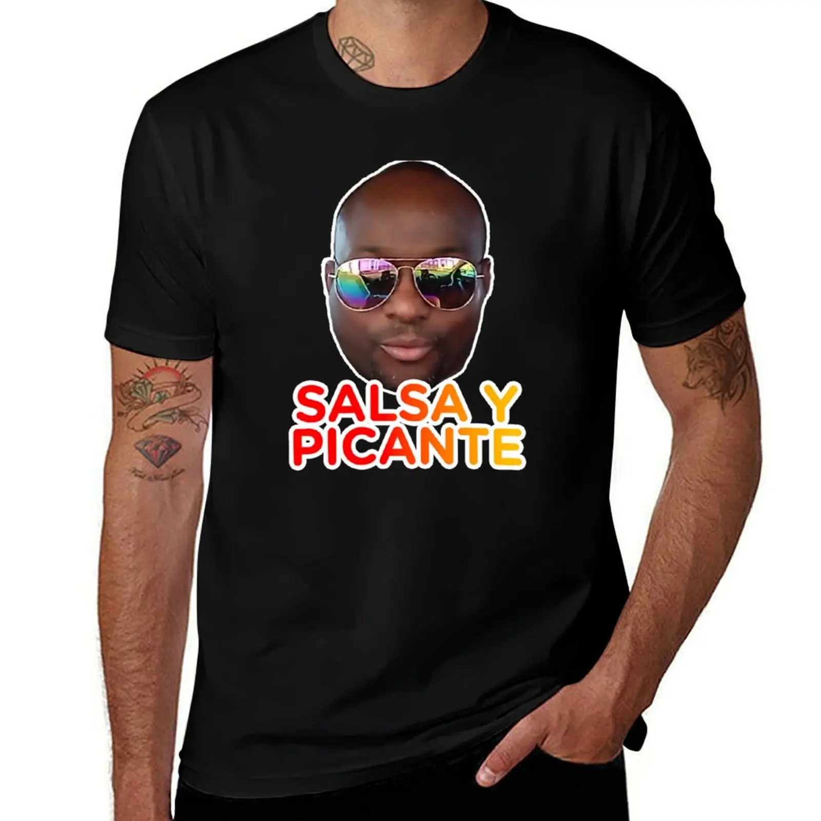 Camiseta Don Pollo Salsa Y Picante, regalos para novio, ropa de lujo, camisas de anime labubu para hombres