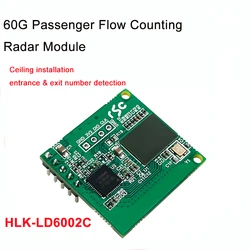 Hi-Link 60GHz Millimeter Wave Radar Passenger Flow Statistics Sensor Module HLK-LD6001C Entrance&Exit Counting  Detection