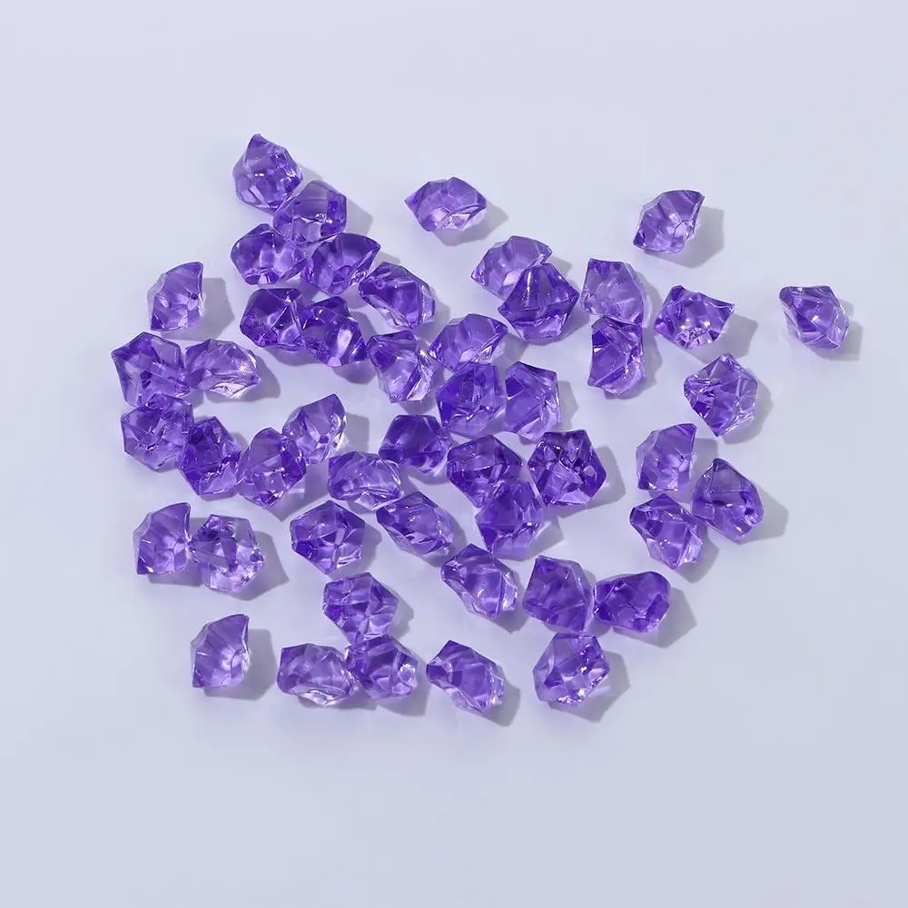 Colorful Fish Tank Decoration Crystal Ice Cubes DIY Craft Ornaments Pebbles Cobblestones Vase Filler Artificial Stones