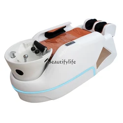 Automatic Intelligent Electric Massage Shampoo Bed Water Circulation Head Therapy Steaming Sleeve