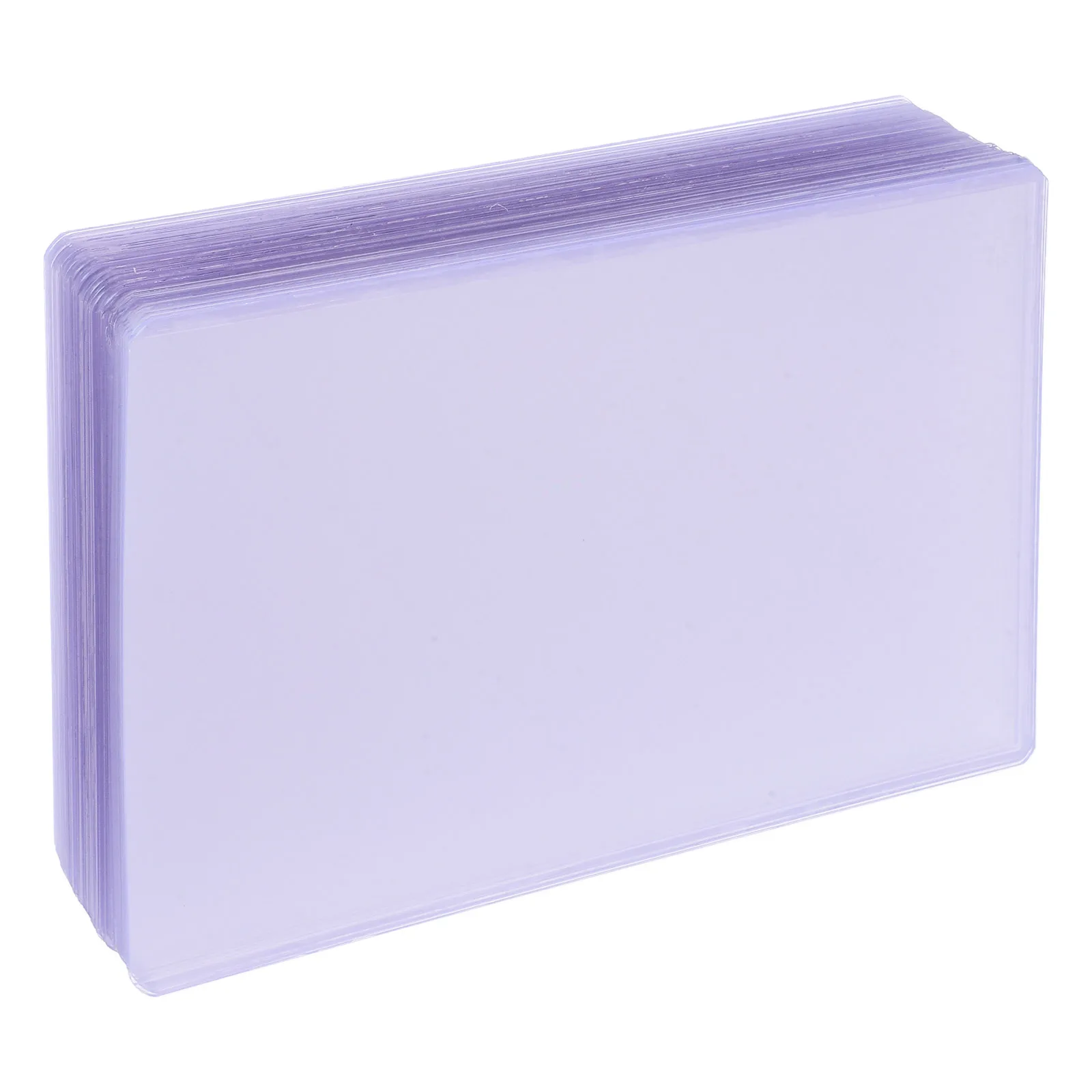 

30Pcs Transparent Hard Plastic Card Protectors for Photos Clear Document Sleeves for B6 Size Storage Card Holders