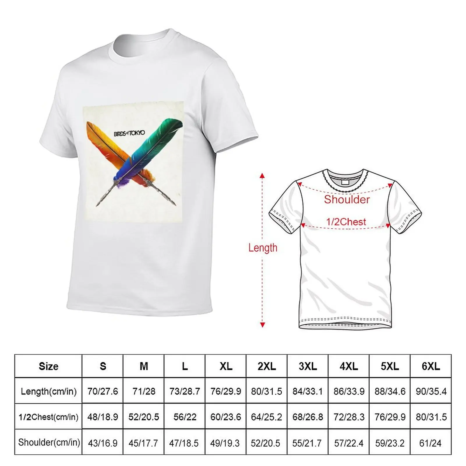 Birds of Tokyo 2 sphinxx human design T-Shirt black cotton t-shirt plain for man package t shirts for man graphic tees T-Shirt