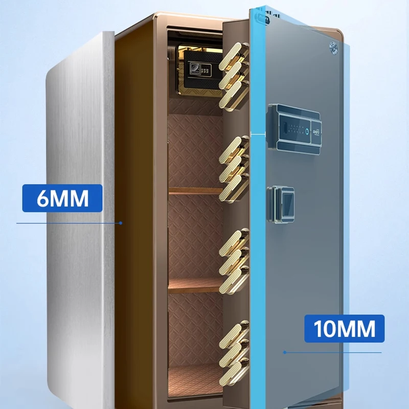 Armário seguro inteligente anti-roubo doméstico, espessado todo em aço, grande capacidade, escritório, 1m, 1,2 m