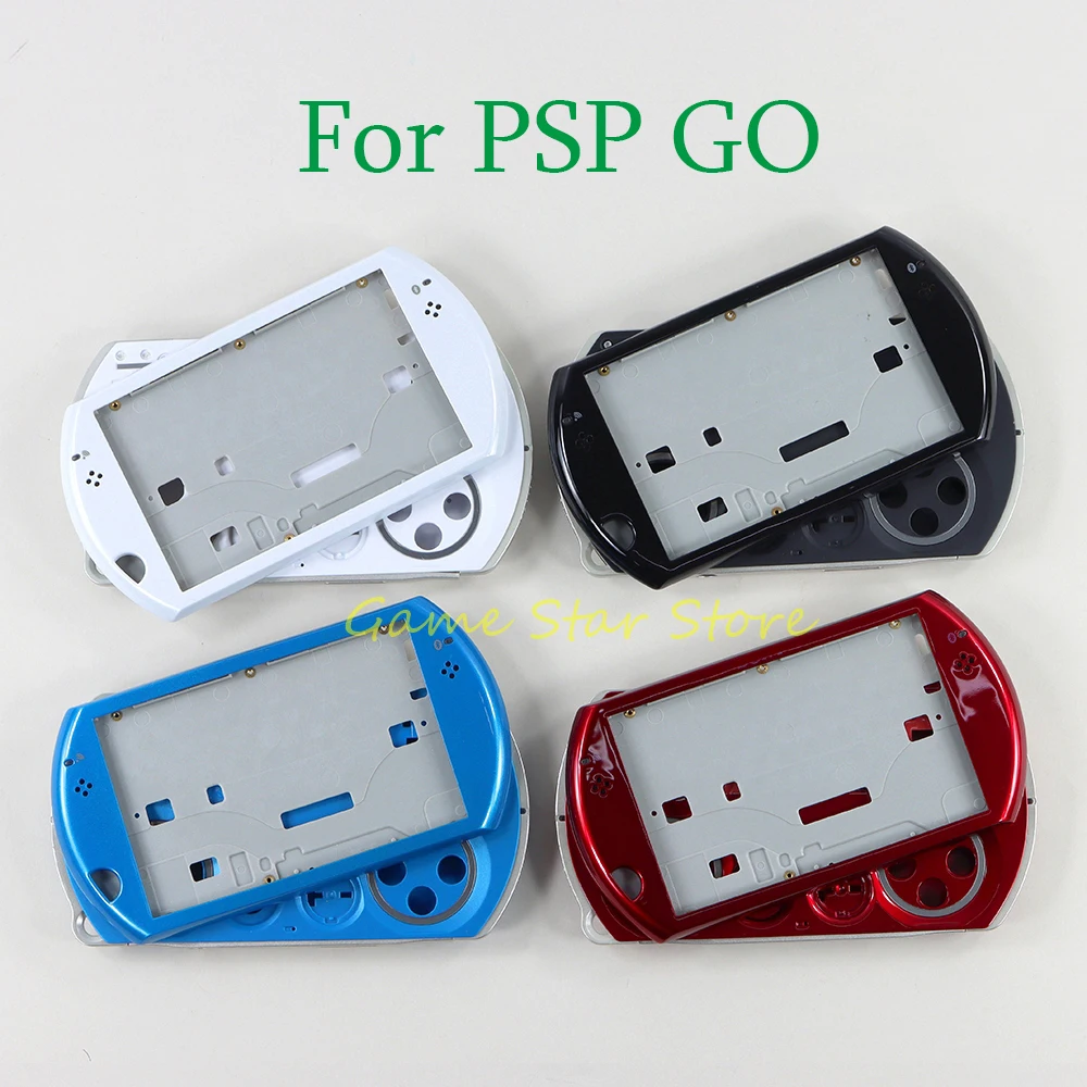 8 مجموعات كاملة مجموعة الإسكان شل مع أزرار مع مسامير لمجموعة استبدال وحدة التحكم في الألعاب PSP GO #1