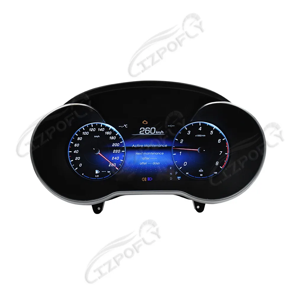 

Android Auto LCD Digital Dashboard Cluster Digital Speedometer For Mercedes-benz W205 2015-2021 Instrument Cluster Screen